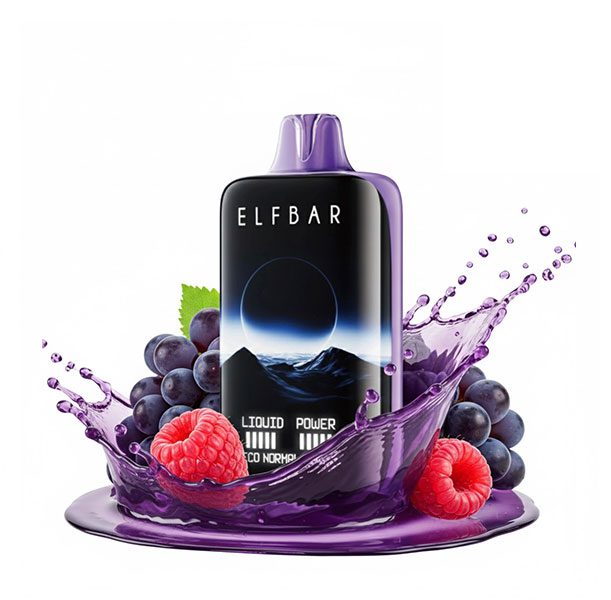 پاد یکبار مصرف الف بار مون نایت ۴۰۰۰۰ پاف انگور تمشک | ELF BAR Moonnight 40000P Grape Raspberry
