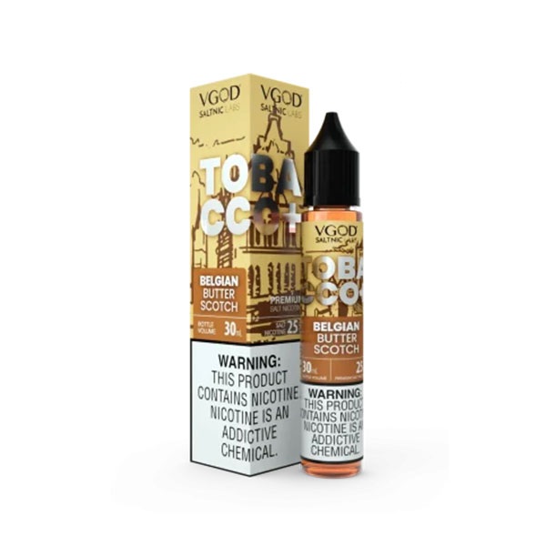 سالت ویگاد تنباکو تافی کره‌ای VGOD Tobacco+ Belgian Butterscotch Tobacco
