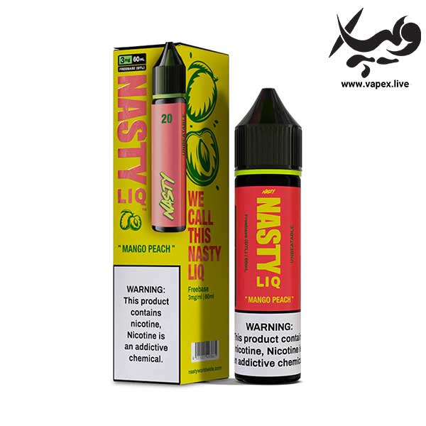 جویس هلو انبه نستی Nasty LIQ 20 Mango Peach 60ML | بررسی طعم و مشخصات