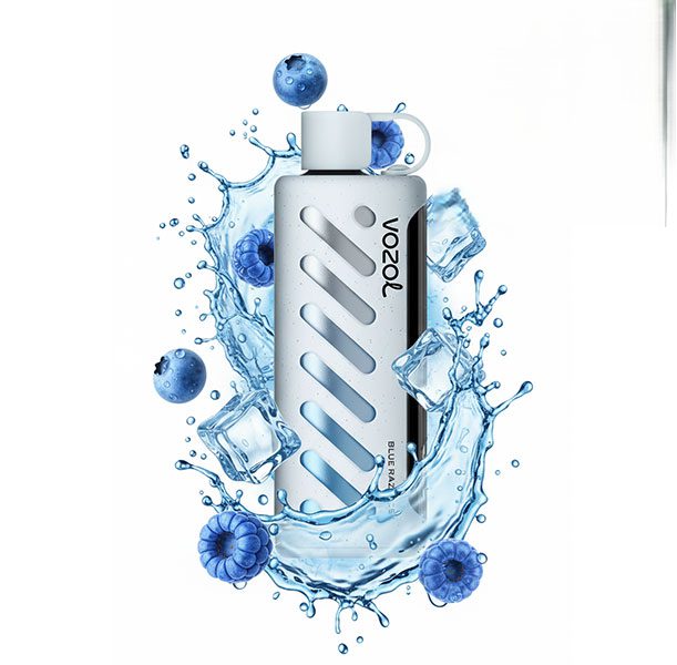 ویپ یکبار مصرف وزول گیر شیشا ۲۵۰۰۰ پاف بلوبری تمشک یخ | Vozol Gear Shisha Blue Razz Ice