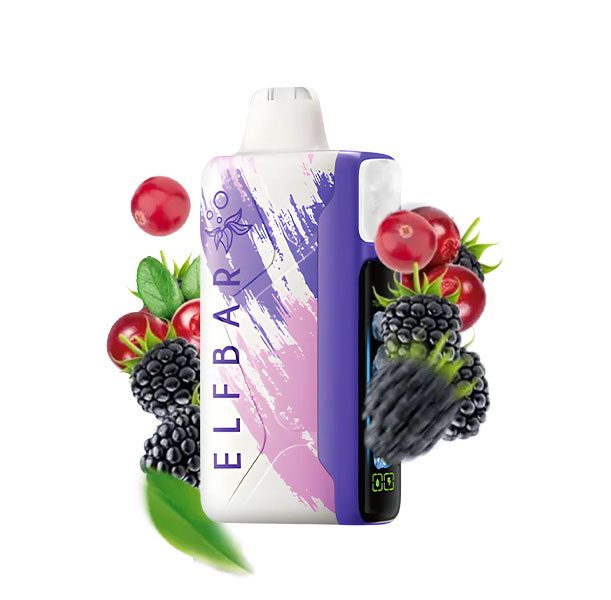 پاد یکبار مصرف الف بار آیس کینگ ۳۰۰۰۰ پاف تمشک سیاه ذغال اخته | ELF BAR Ice King 30000 Puffs