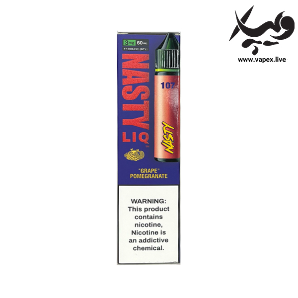 جویس انگور انار نستی Nasty LIQ 107 Grape Pomegranate 60ML | بررسی طعم
